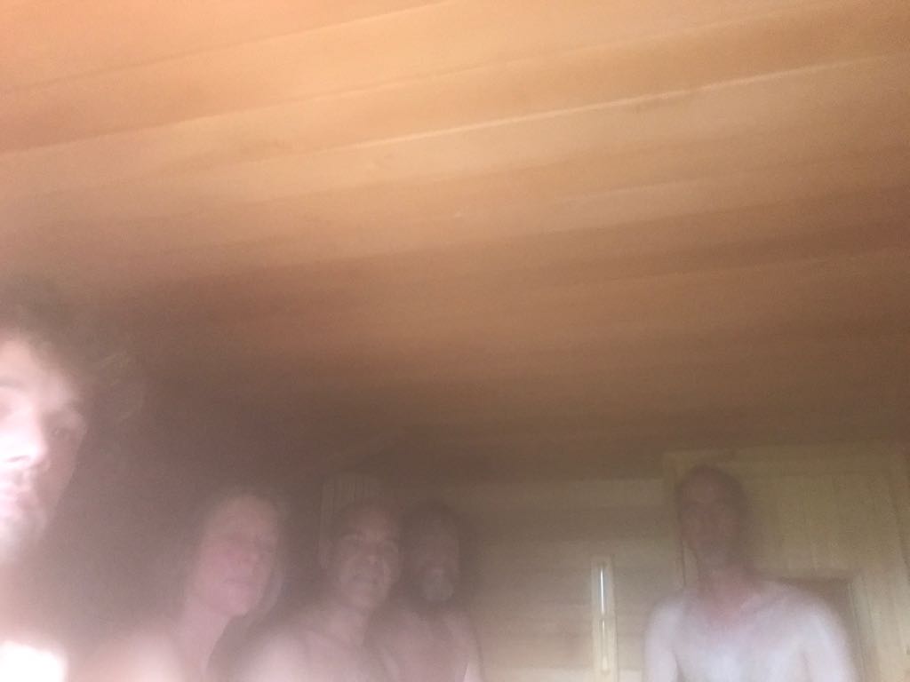 De beste voorbereiding die je kunt bedenken! In de sauna van rob